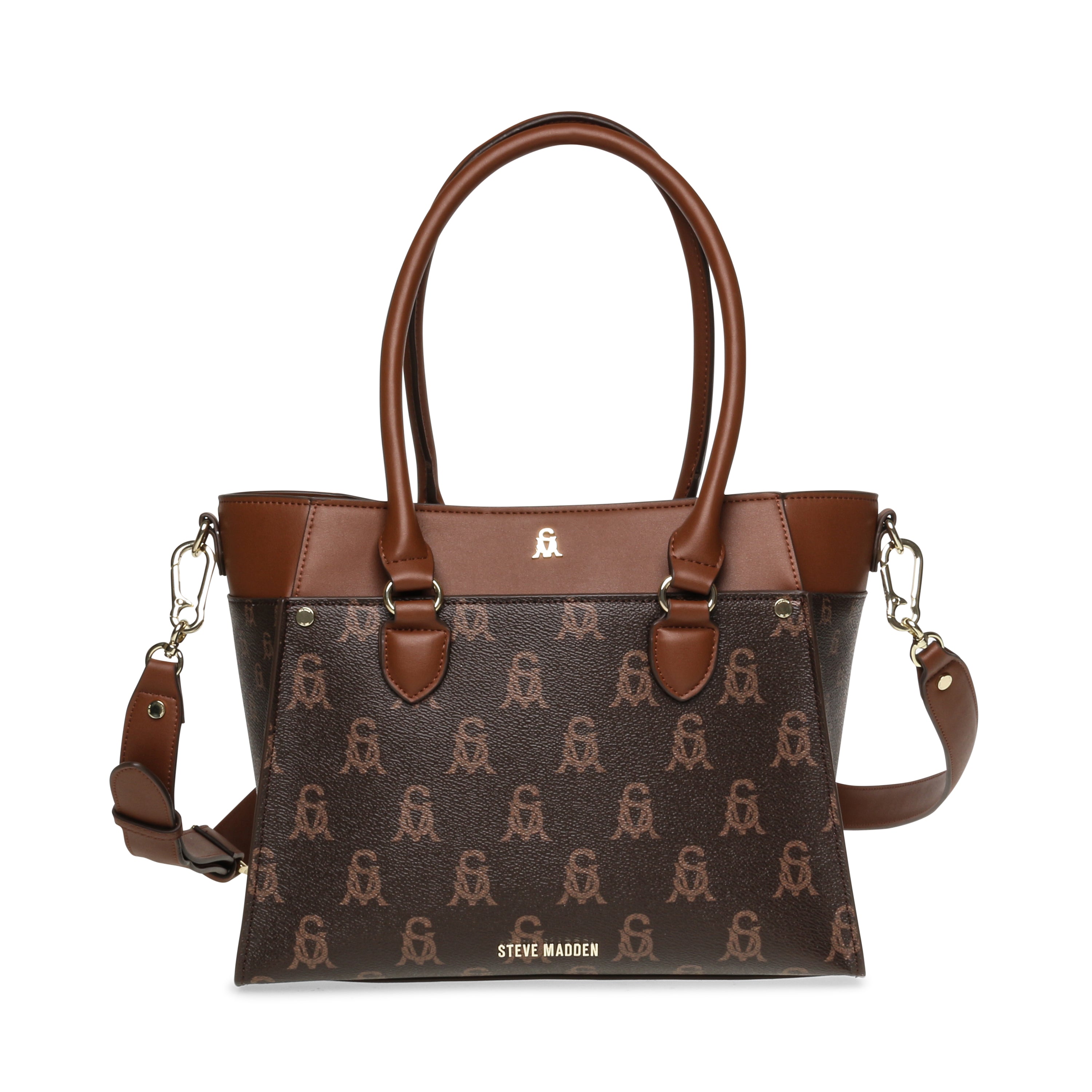BMARIOS BROWN/GOLD TOTE BAG