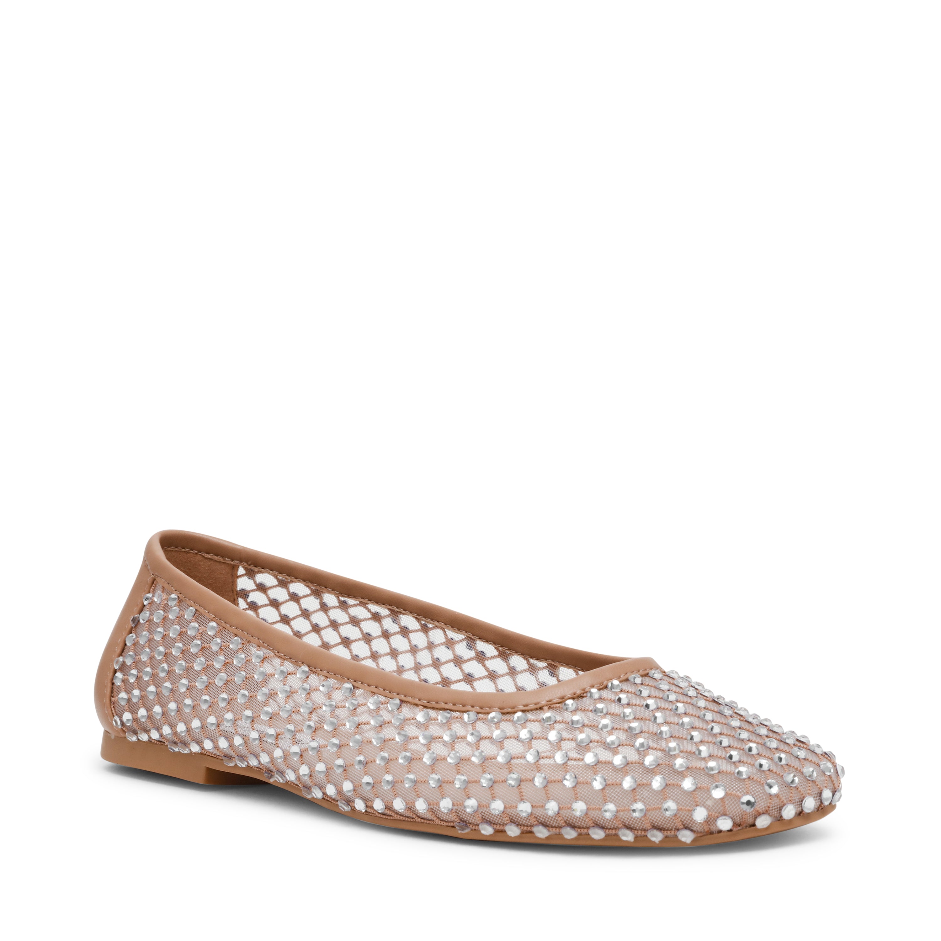 AUDEN TAN MESH FLATS