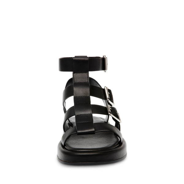 AVIATOR BLACK ACTION LEATHER SANDALS