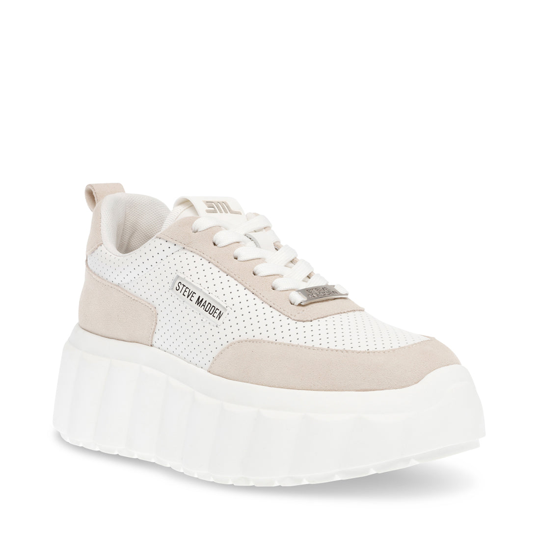 CAP OUT WHITE/GREY SNEAKERS- Hover Image