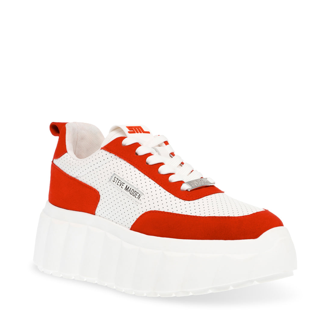 CAP OUT WHITE/RED SNEAKERS- Hover Image