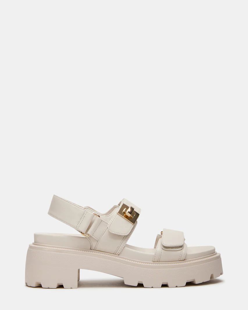 SUPERMONA BONE LEATHER SANDALS