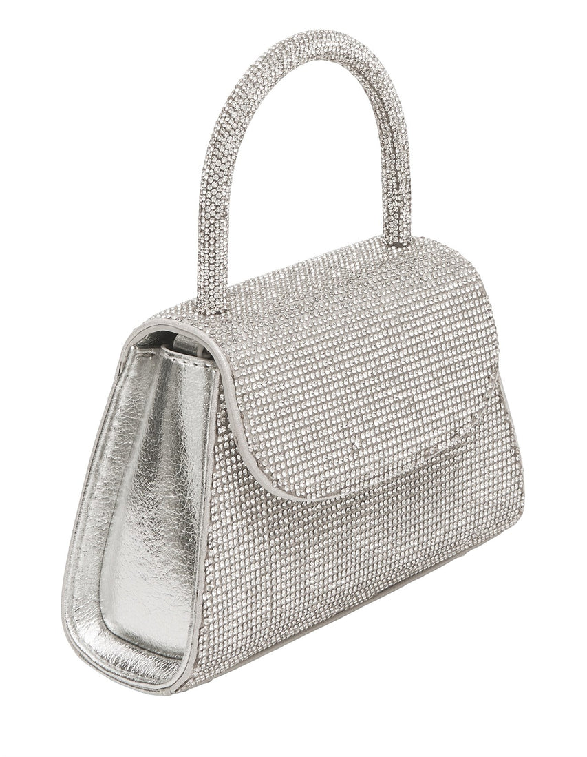 BGEM RHINESTONE TOP HANDLE BAG