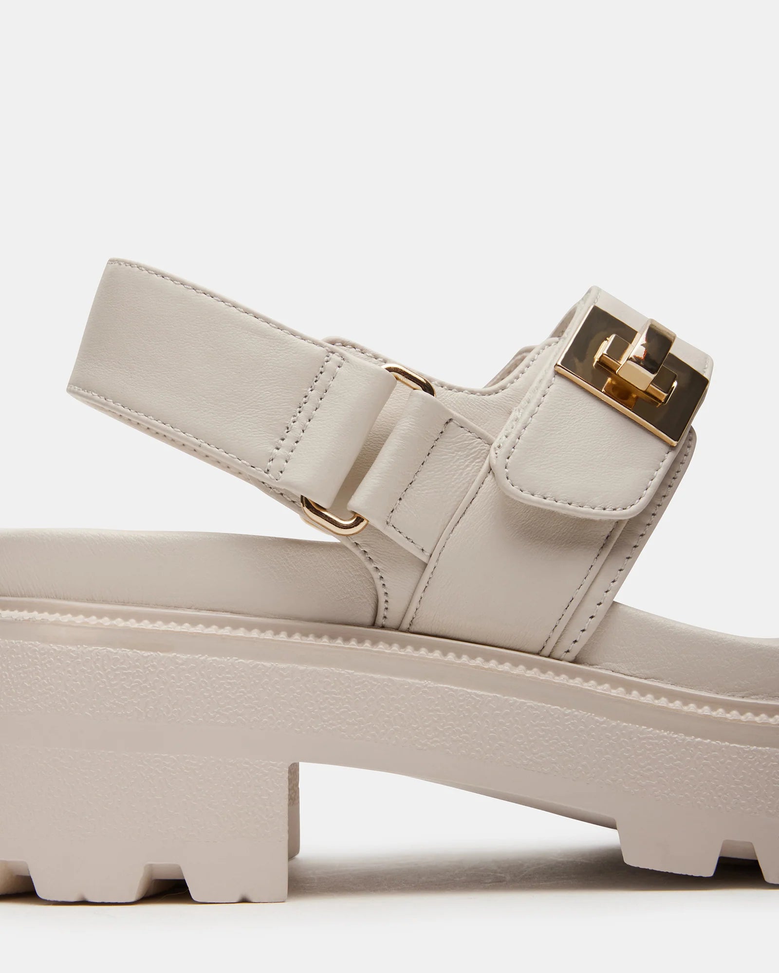 SUPERMONA BONE LEATHER SANDALS
