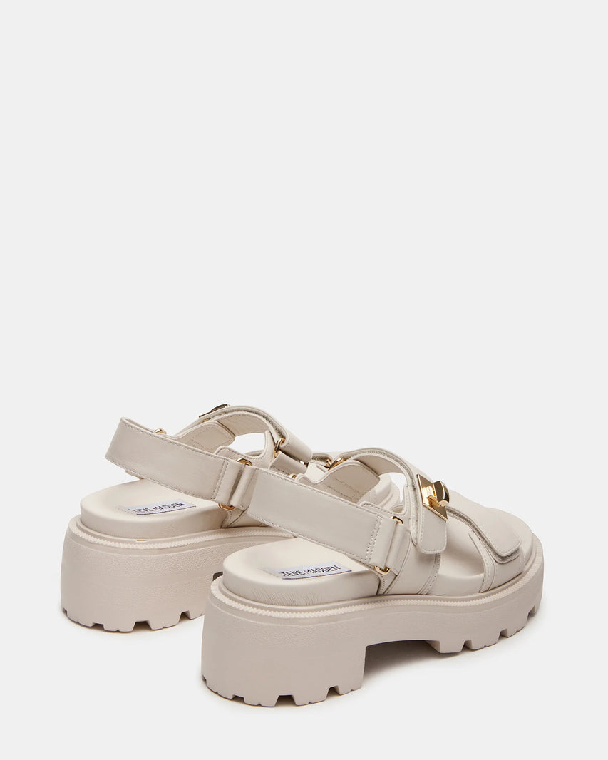 SUPERMONA BONE LEATHER SANDALS