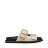 ARCH BONE ACTION LEATHER SANDALS