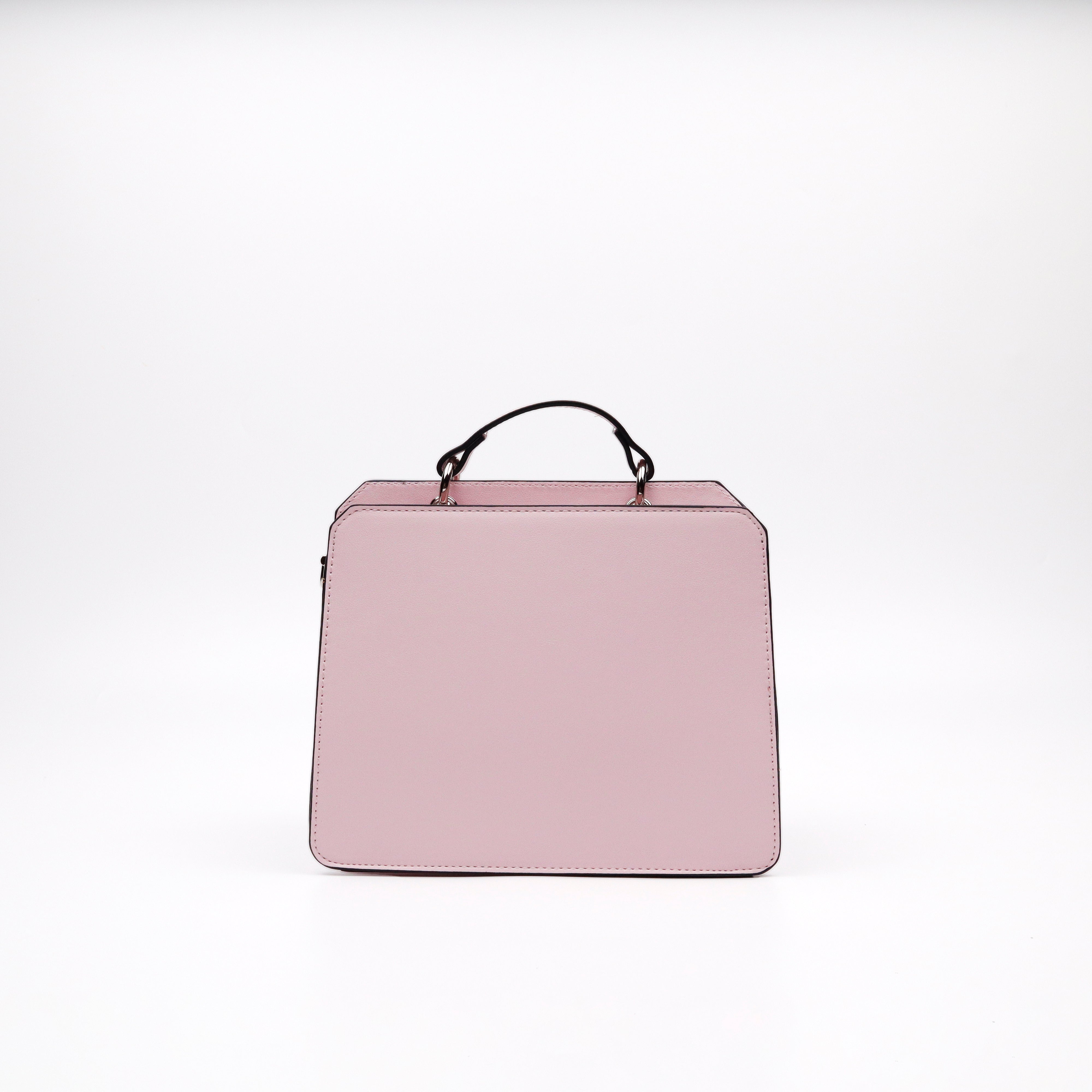 BEVELYN DUSTY PINK TOP HANDLE BAG