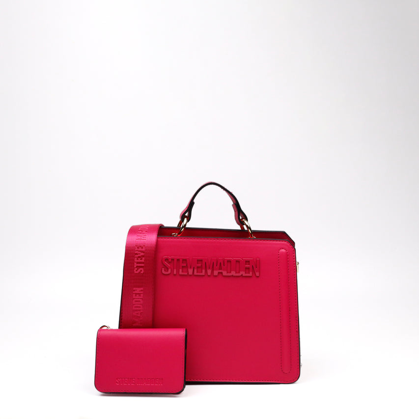 BEVELYN FUCHSIA TOP HANDLE BAG