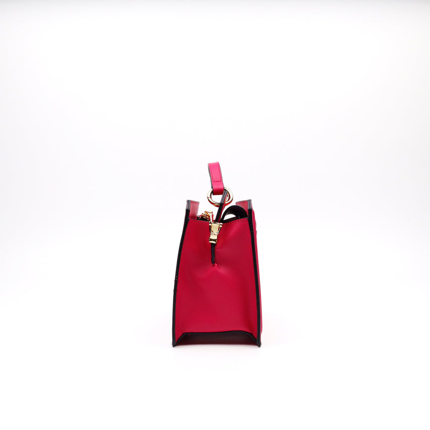 BEVELYN FUCHSIA TOP HANDLE BAG