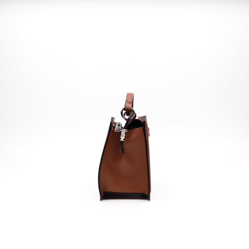 BEVELYN SADDLE TOP HANDLE BAG