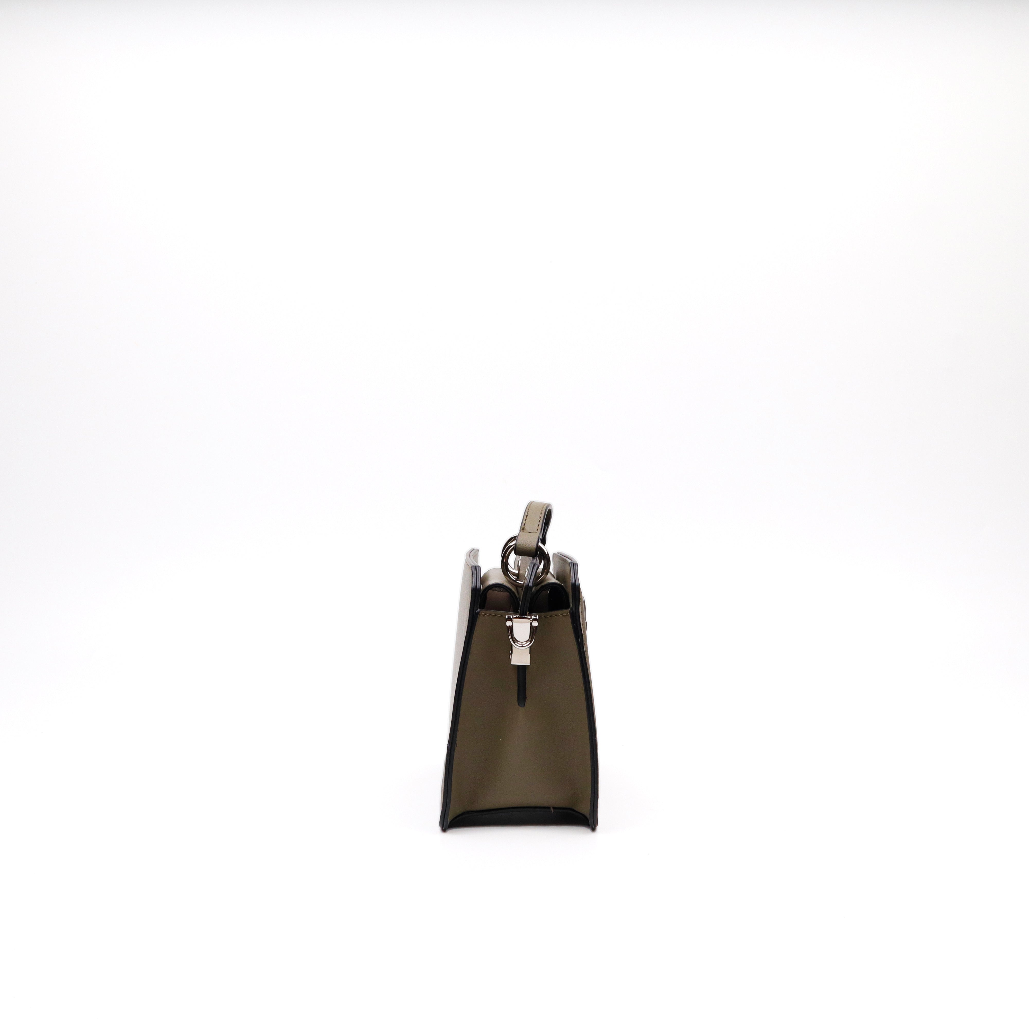 BEVELYMM OLIVE TOP HANDLE BAG