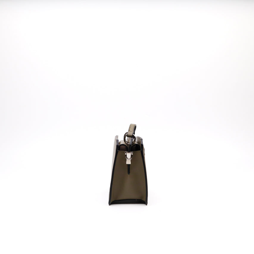 BEVELYMM OLIVE TOP HANDLE BAG