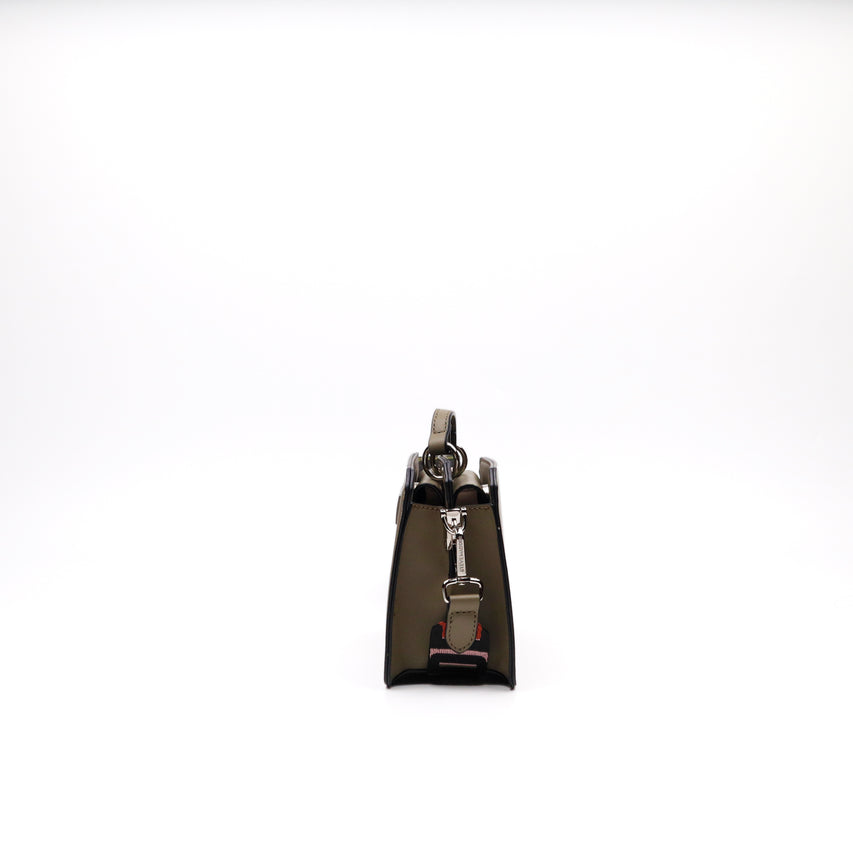 BEVELYMM OLIVE TOP HANDLE BAG