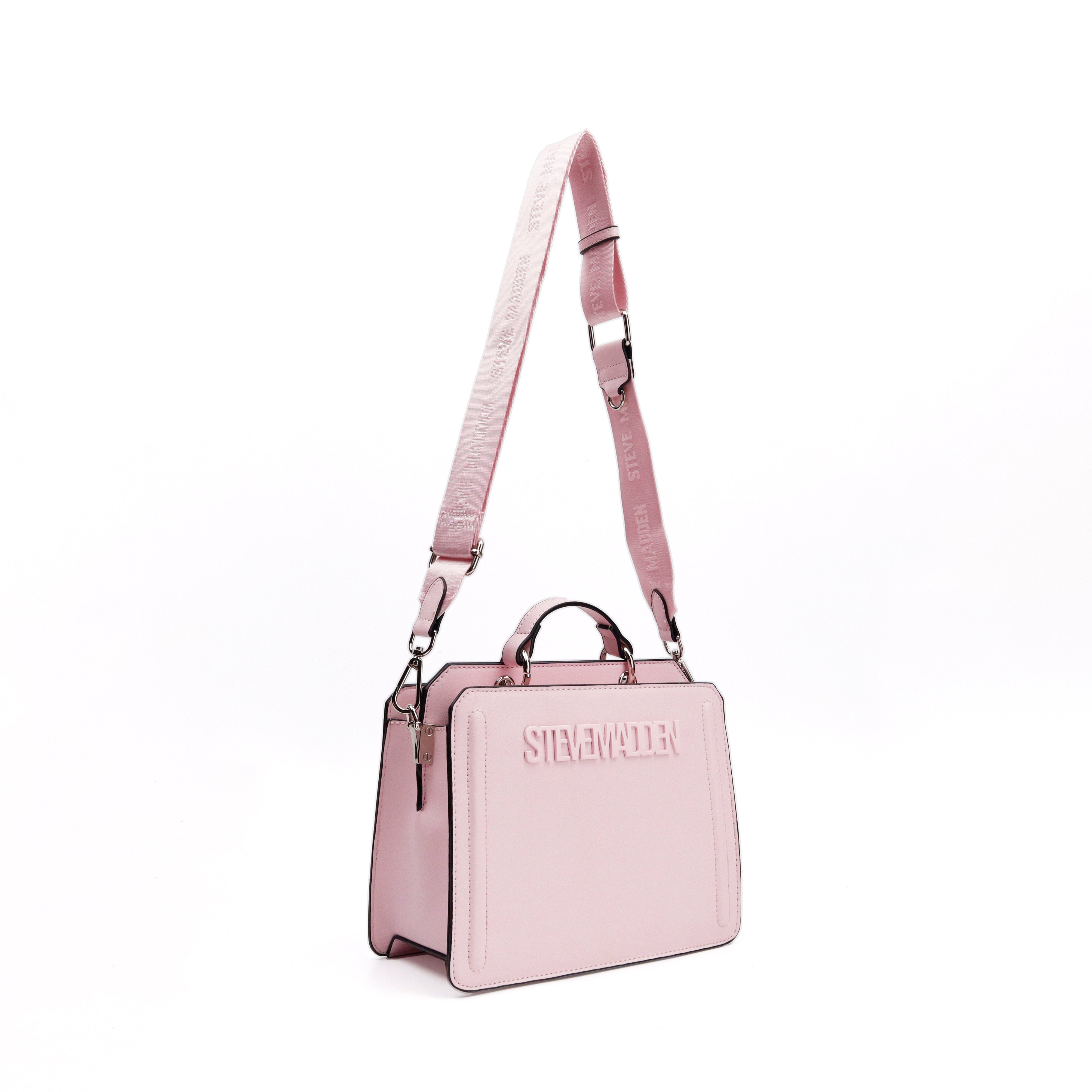 BEVELYN DUSTY PINK TOP HANDLE BAG