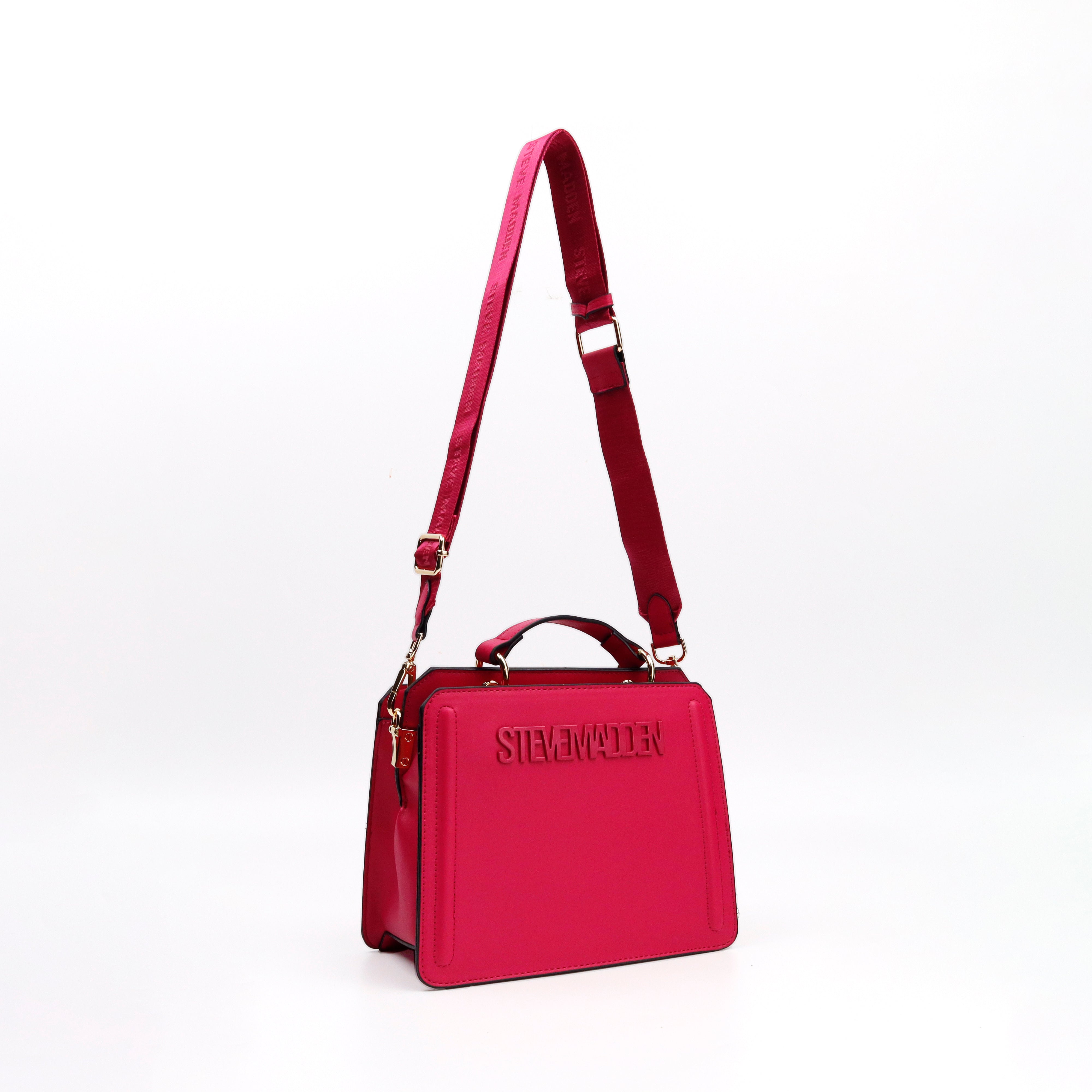 BEVELYN FUCHSIA TOP HANDLE BAG