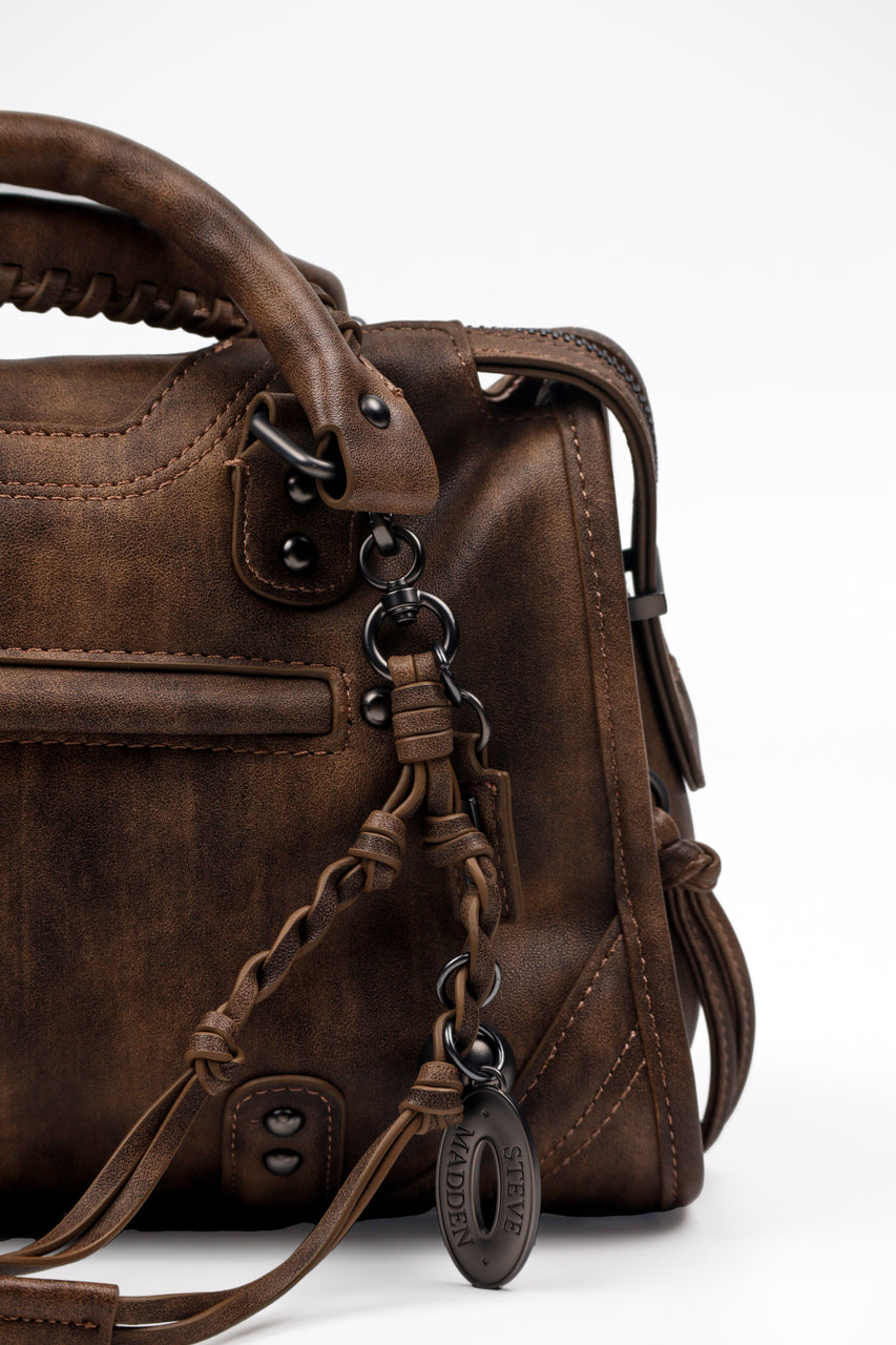 BRIGGS DARK BROWN SATCHEL BAG