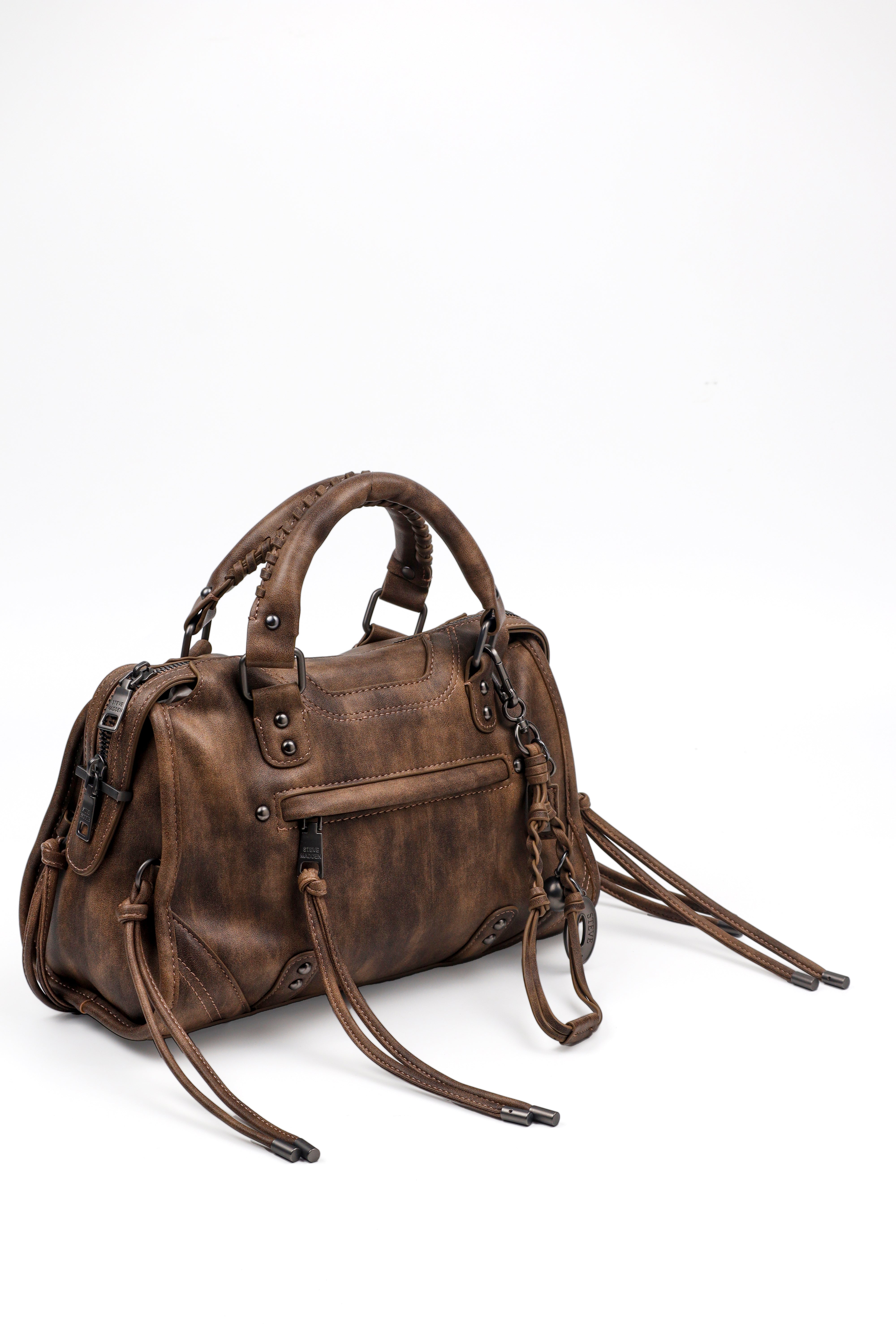 BRIGGS DARK BROWN SATCHEL BAG