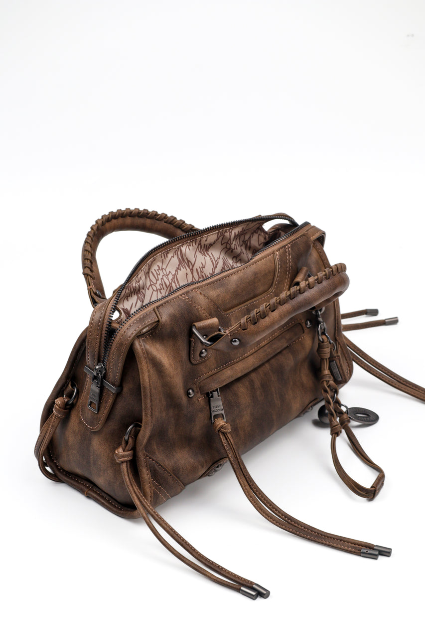 BRIGGS DARK BROWN SATCHEL BAG