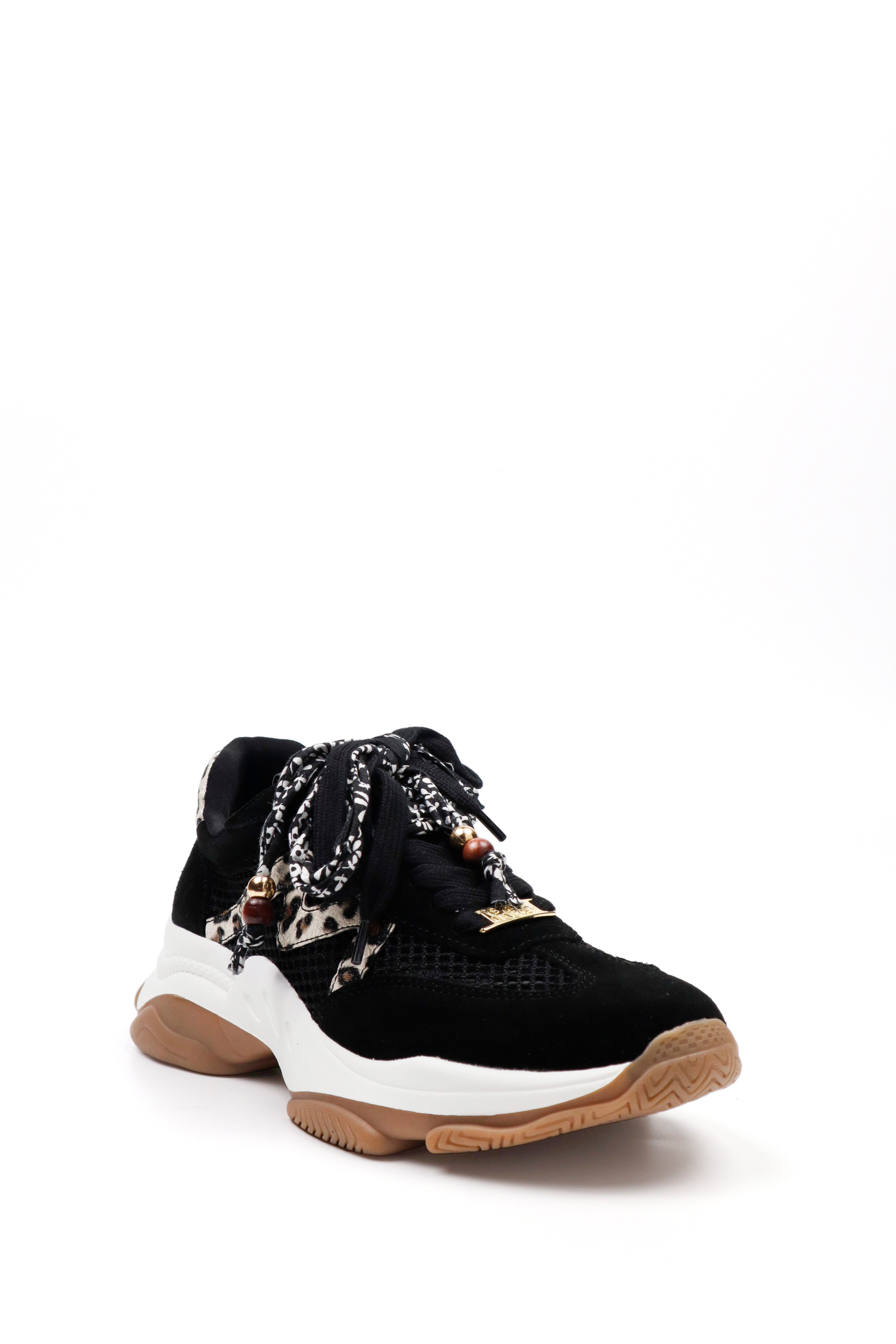MAXFIELD BLACK SUEDE SNEAKERS - view 2