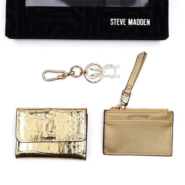 SPECIAL EDITION METALLIC WALLET GIFT SET GOLD