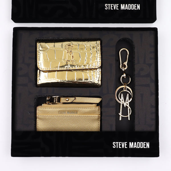 SPECIAL EDITION METALLIC WALLET GIFT SET GOLD