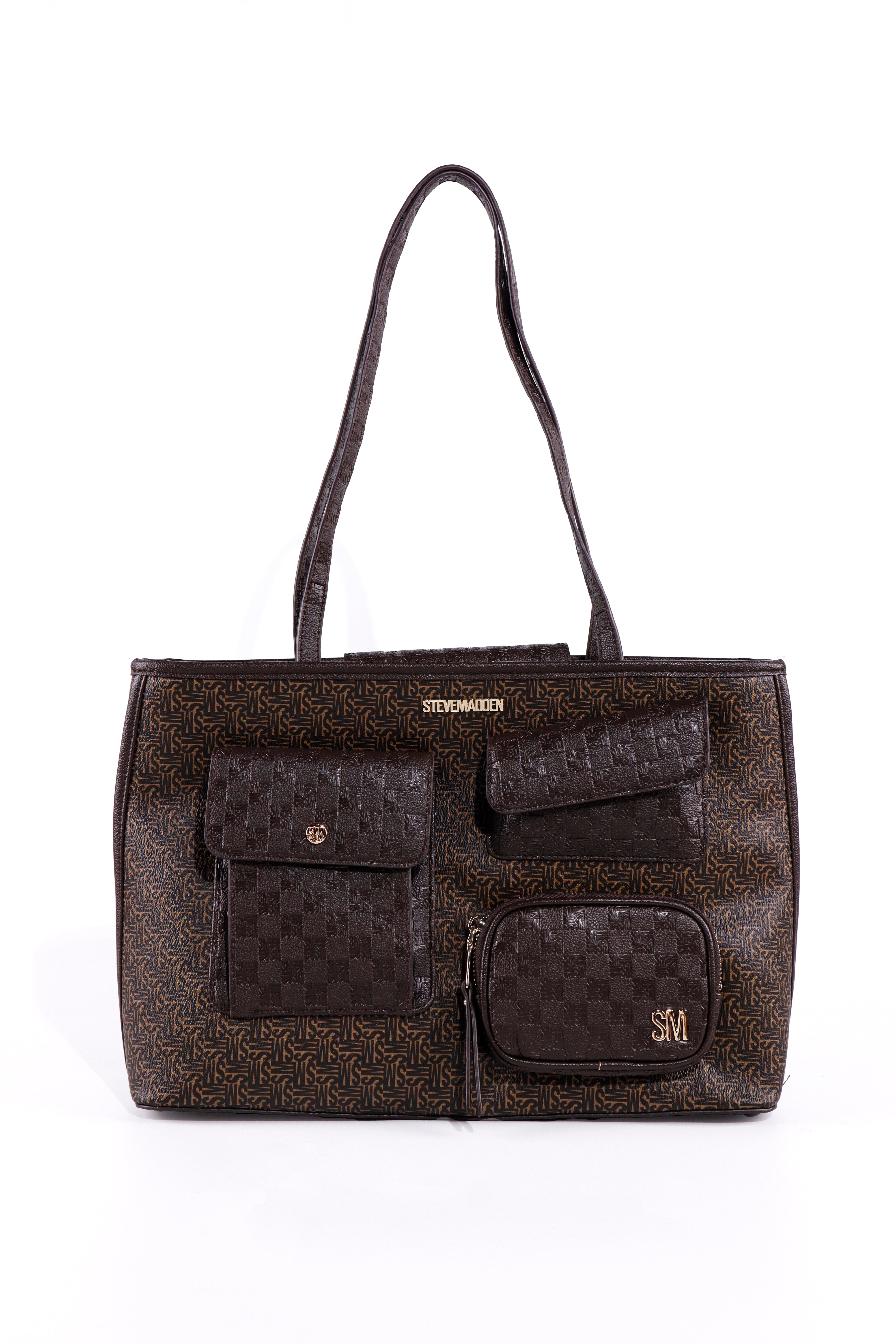 BEDFORDL BROWN/GOLD TOTE BAG