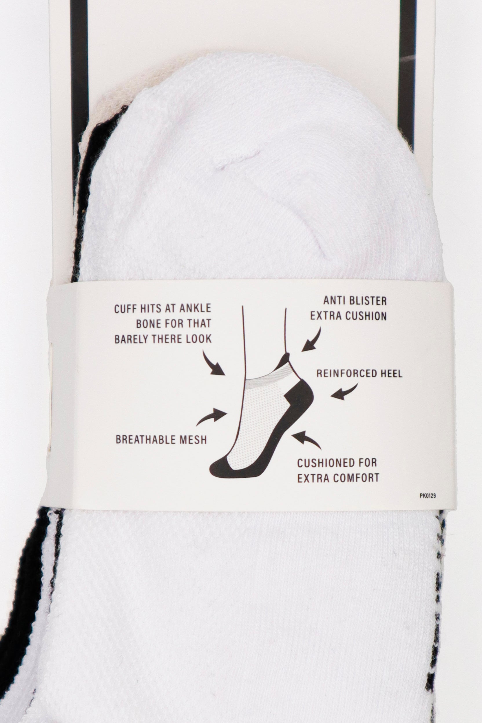 SLEL6894 OATMEAL HEATHER SOCKS - view 4