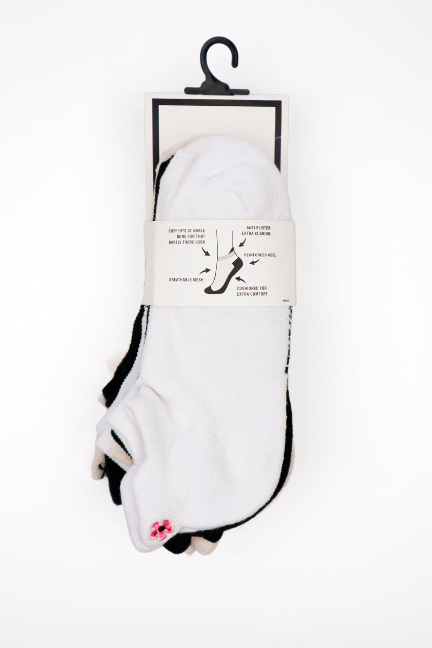 SLEL6894 OATMEAL HEATHER SOCKS - view 3