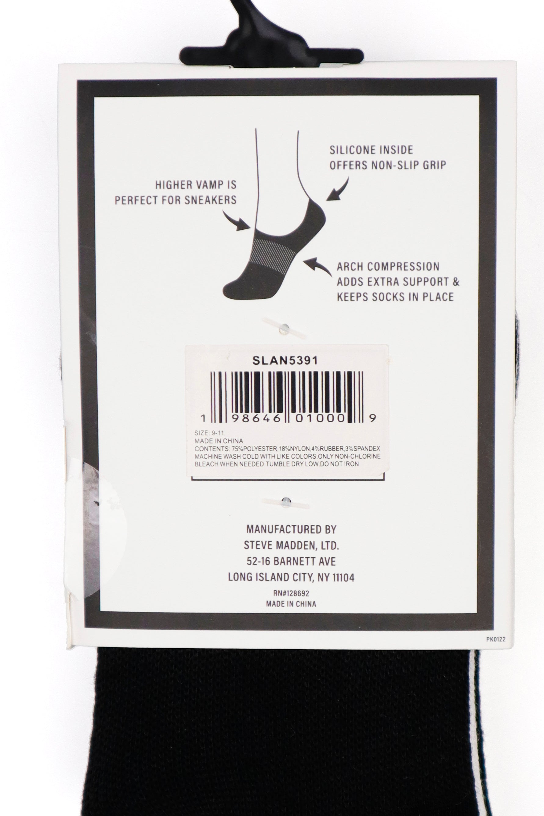 SLAN5391 WHITE/BLACK SOCKS - view 4