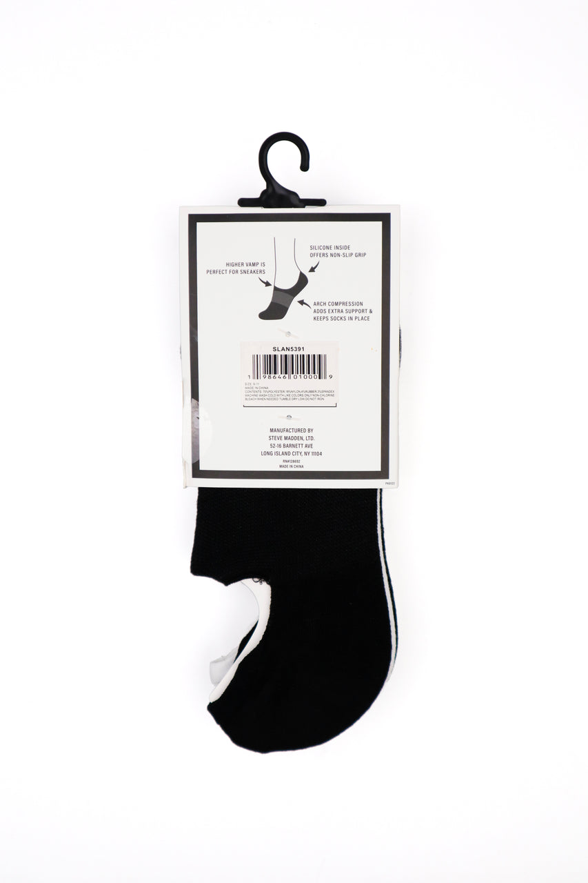 SLAN5391 WHITE/BLACK SOCKS - view 3