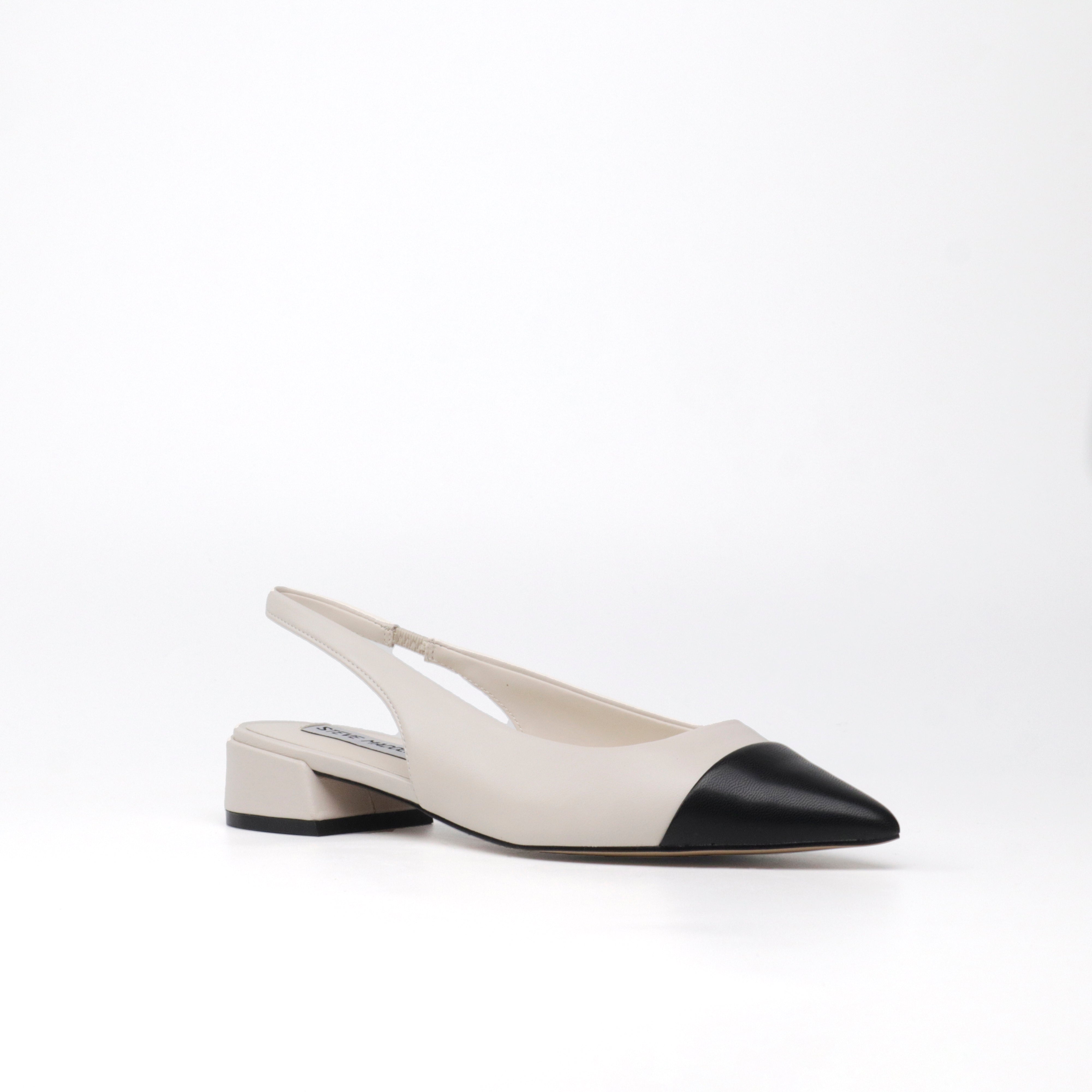 CORALYN BONE LEATHER FLATS- Hover Image