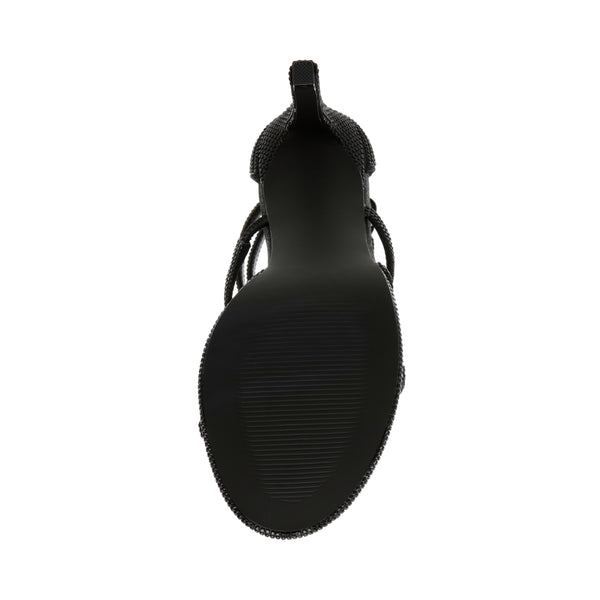 ACCURACY-R BLACK CRYSTAL HEELS