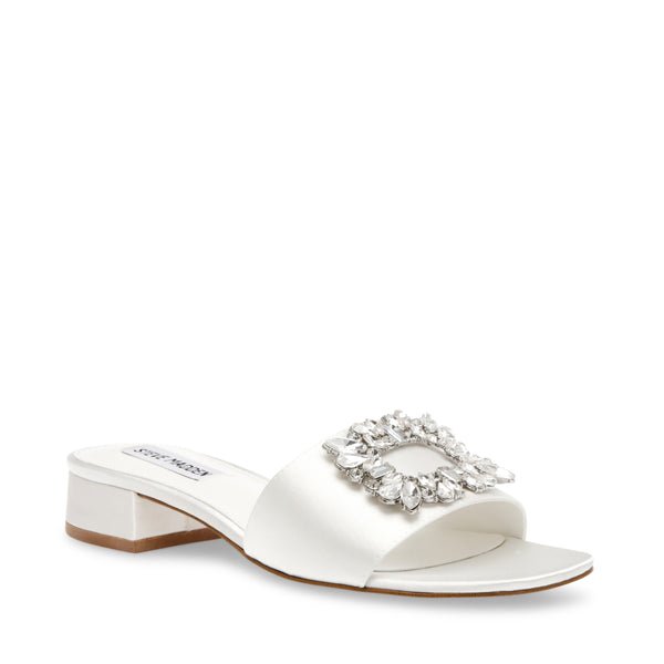 ALEAH IVORY SATIN HEELS
