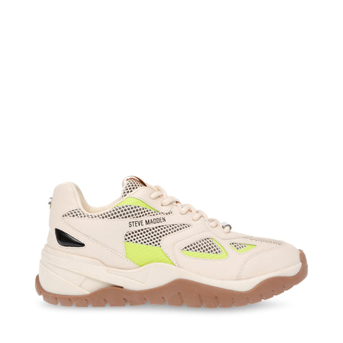 AVENTURA BONE/LIME SNEAKERS IMAGE