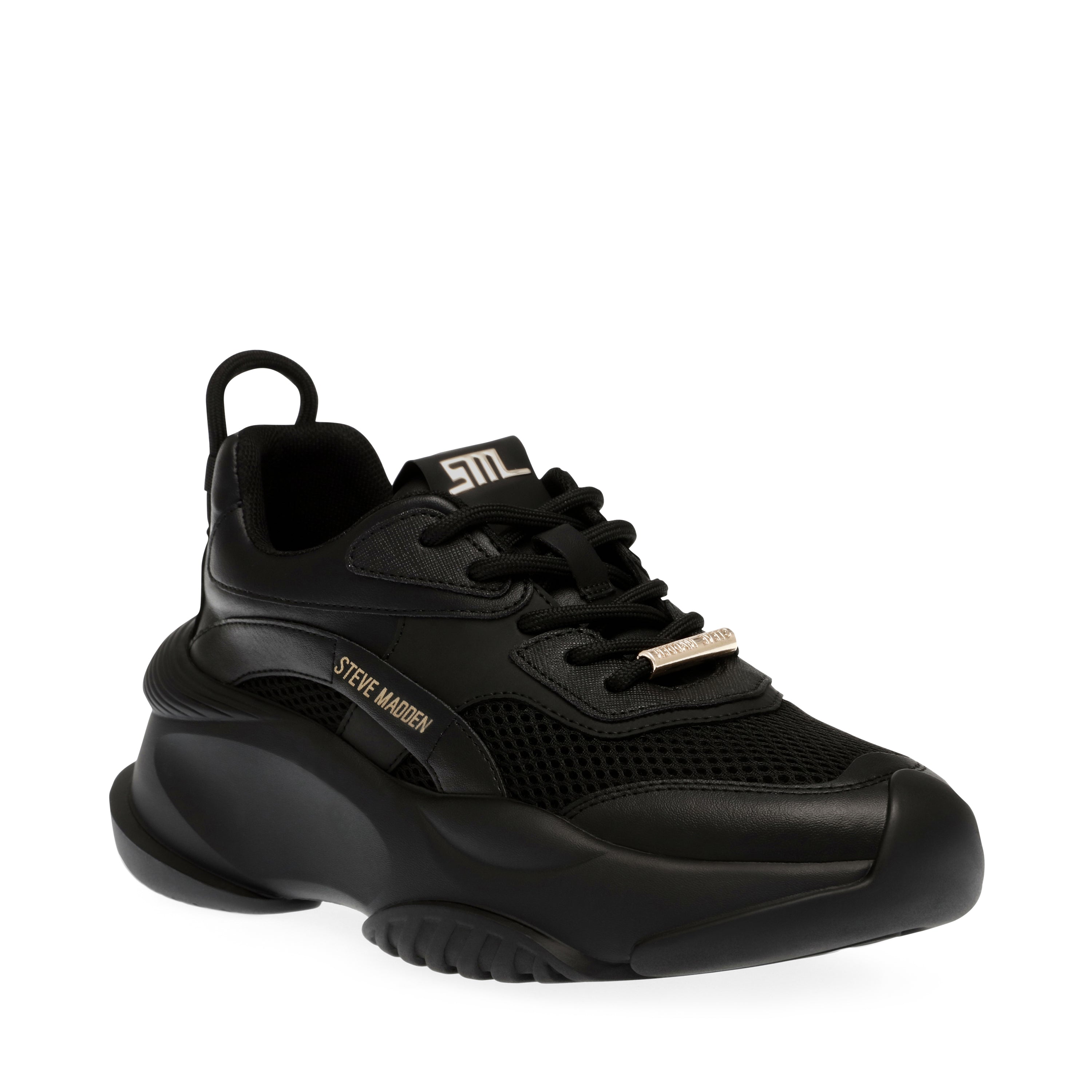 BELISSIMO BLACK/GOLD SNEAKERS- Hover Image