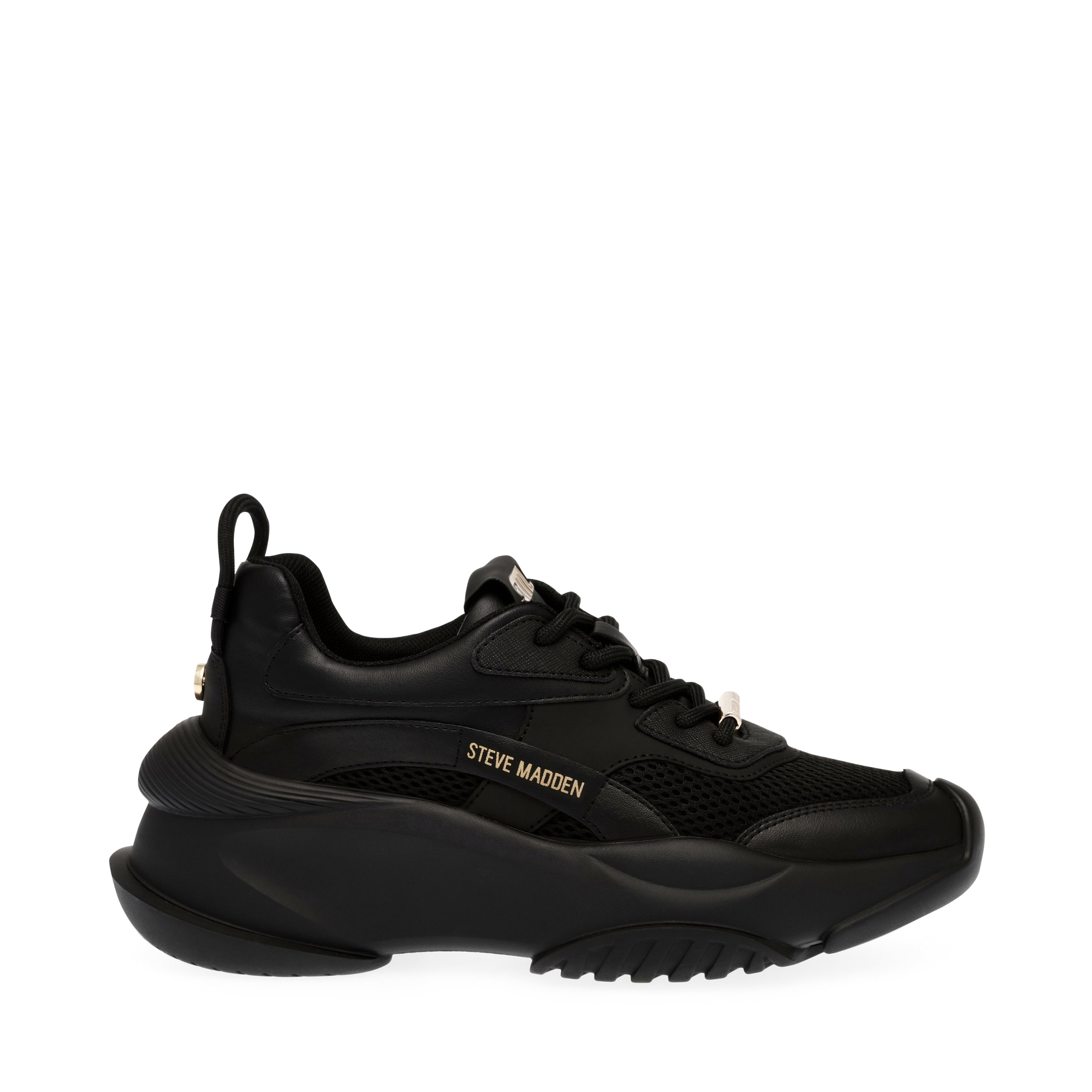 BELISSIMO BLACK/GOLD SNEAKERS
