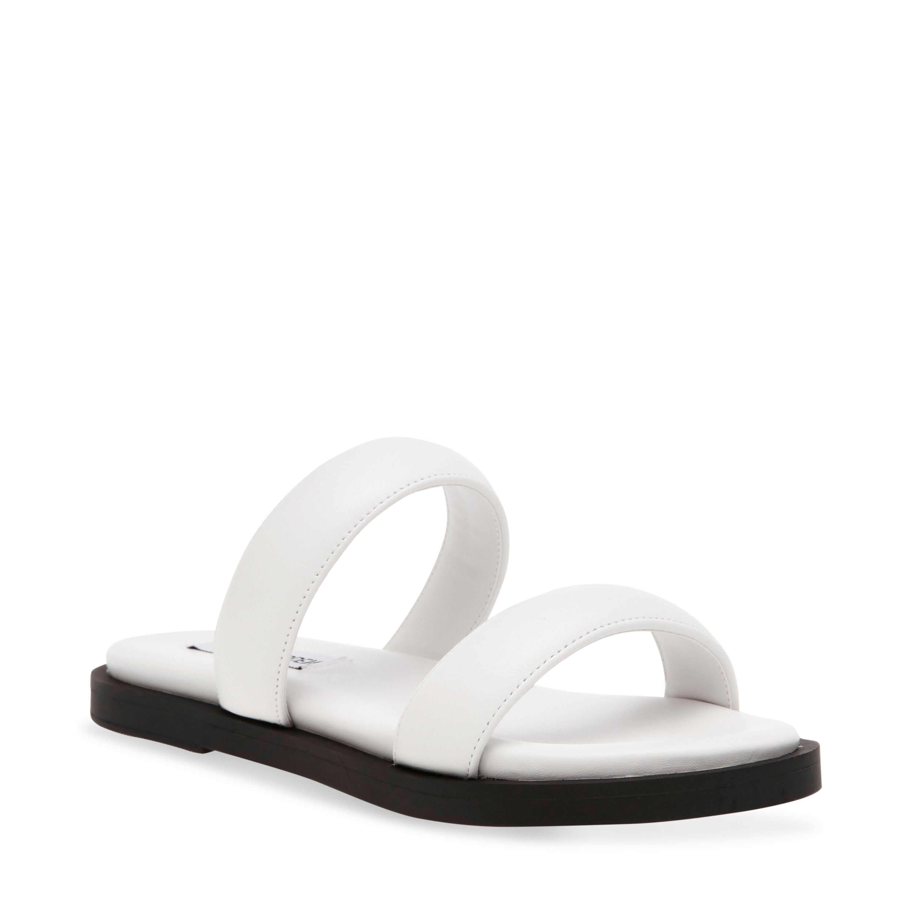 BELLAMY WHITE LEATHER SANDALS- Hover Image