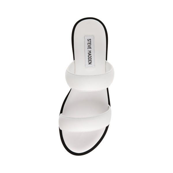 BELLAMY WHITE LEATHER SANDALS