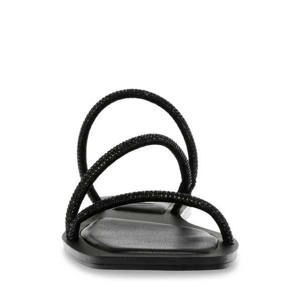 EVOLVES BLACK CRYSTAL SANDALS
