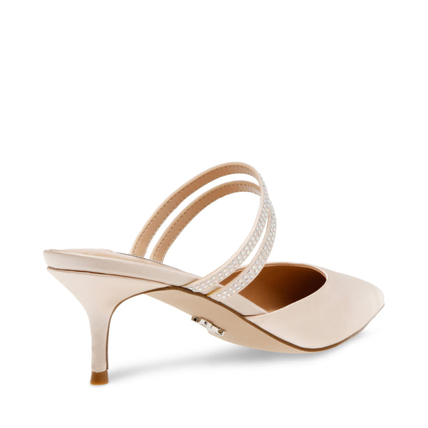 KARLIE CHAMPAGNE SATIN HEELS