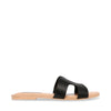 ZARNIA BLACK LEATHER SANDAL
