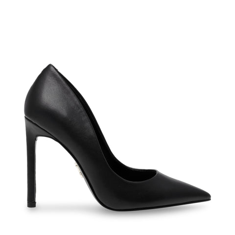 VAZE BLACK LEATHER HEELS
