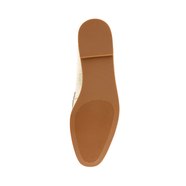 CARRINE GOLD SNAKE LOAFERS