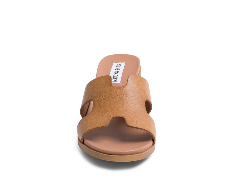 KELSIE COGNAC LEATHER SANDAL - view 3