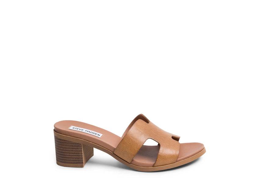 KELSIE COGNAC LEATHER SANDAL
