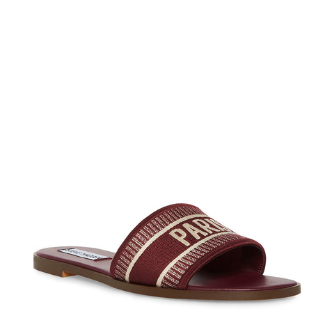 KNOX BURGUNDY MULTI SANDALS