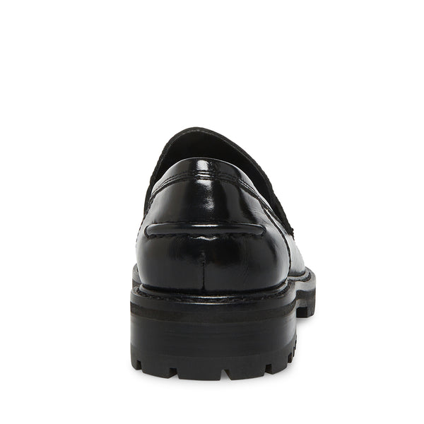 MINKA BLACK LEATHER LOAFERS