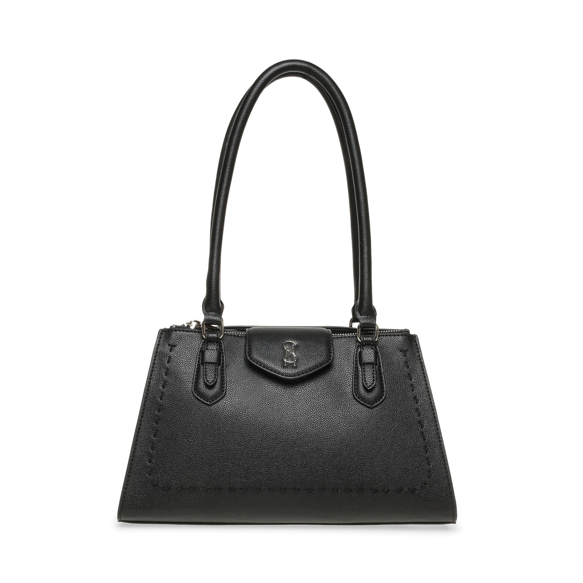 BALIANA BLACK/SILVER SATCHEL BAG
