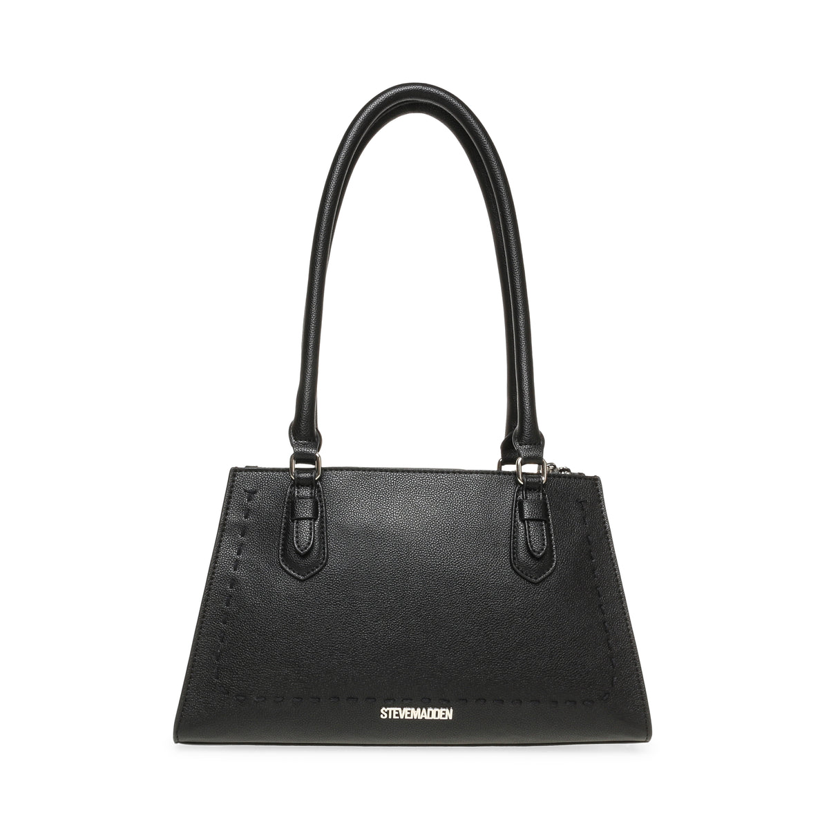 BALIANA BLACK/SILVER SATCHEL BAG - view 4
