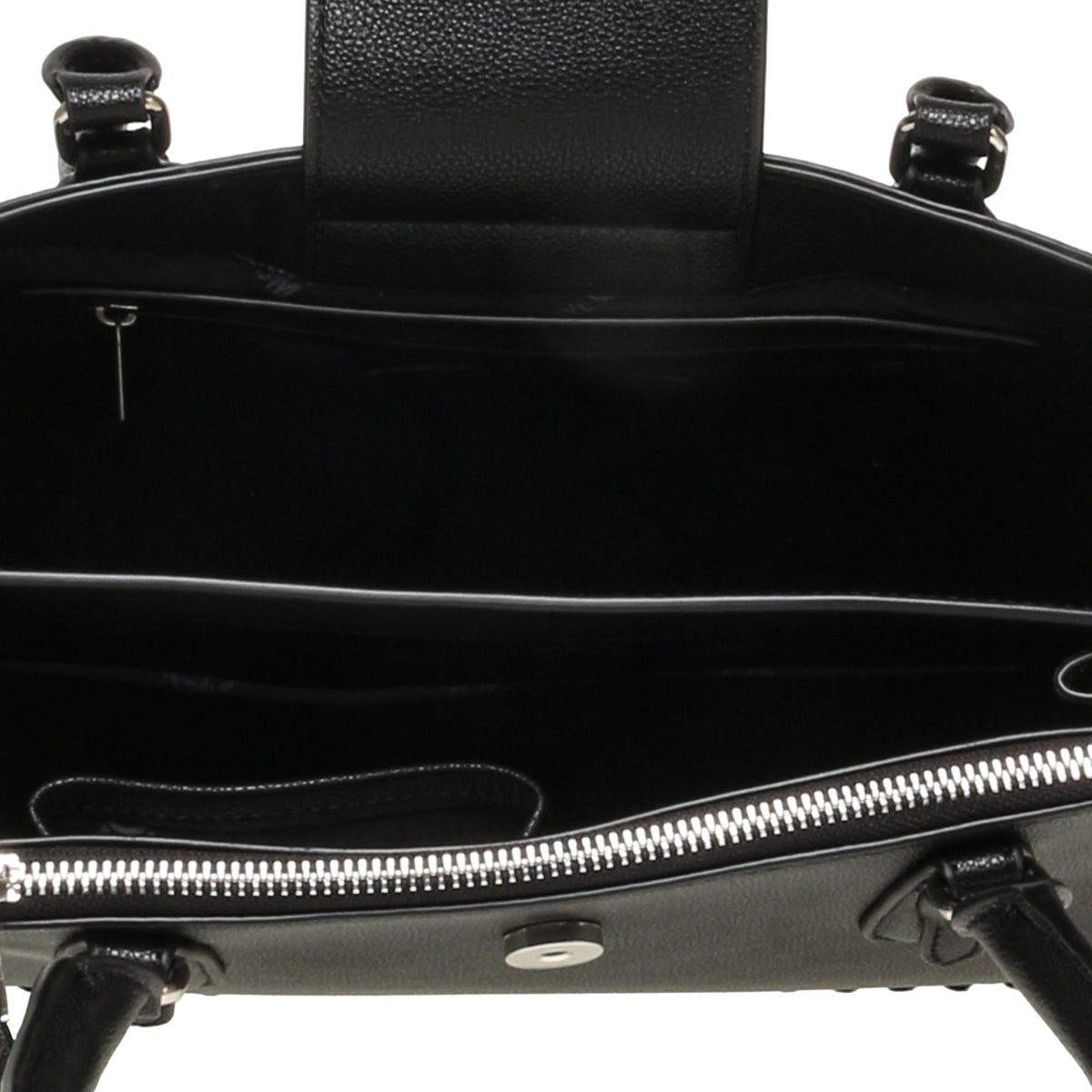 BALIANA BLACK/SILVER SATCHEL BAG - view 5
